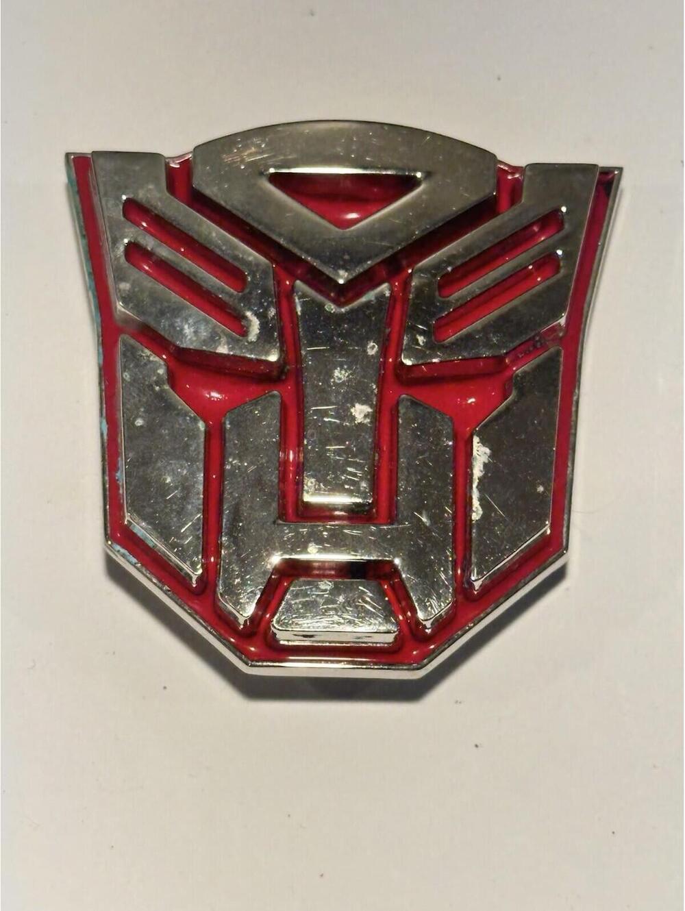 Official ‘08 GTO Design Studio Hasbro TRANSFORMERS AUTOBOT Belt Buckle Red Metal